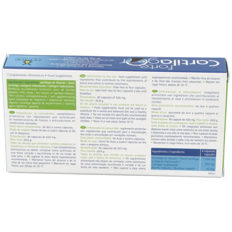 Cartilagor forte 40cap. | Farmacia Barata