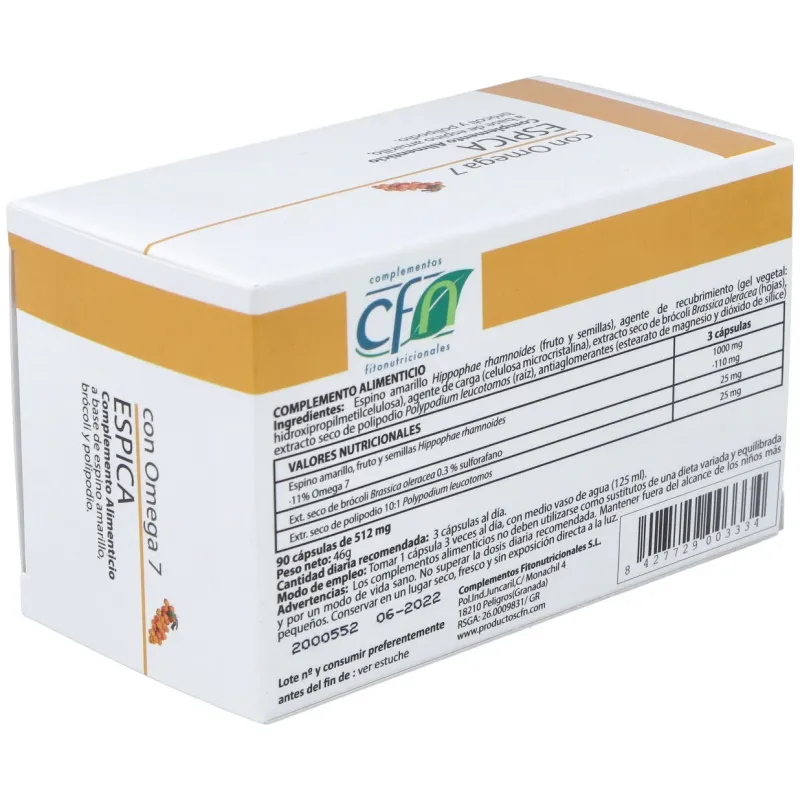 Cfn espica con omega 7 90caps | Farmacia Barata