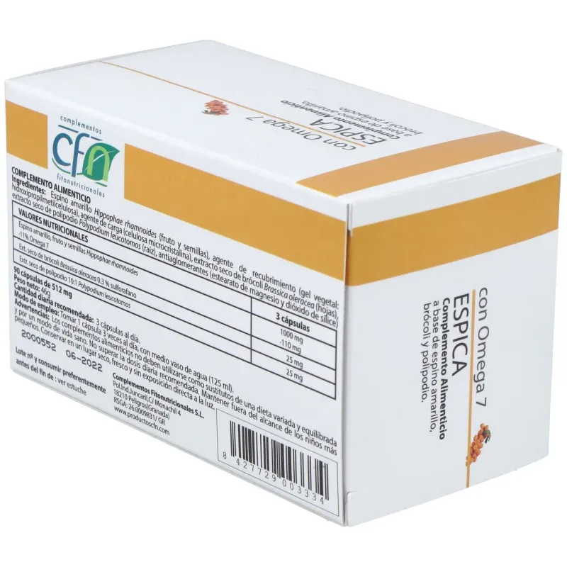 Cfn espica con omega 7 90caps | Farmacia Barata