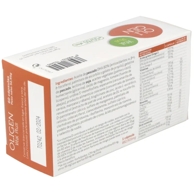 Oligen vital plus (oligen senior) 60cap. | Farmacia Barata Oligen vital plus (oligen senior) 60cap. | Farmacia Barata