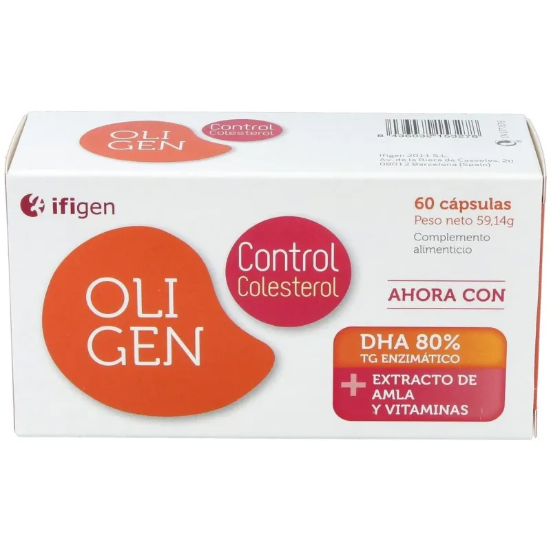 Ifigen oligen control colesterol dha 80% 60caps | Farmacia Barata