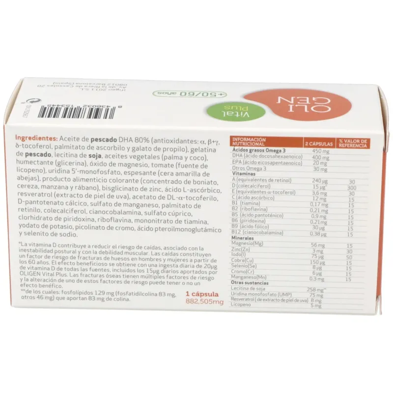 Oligen vital plus (oligen senior) 60cap. | Farmacia Barata Oligen vital plus (oligen senior) 60cap. | Farmacia Barata