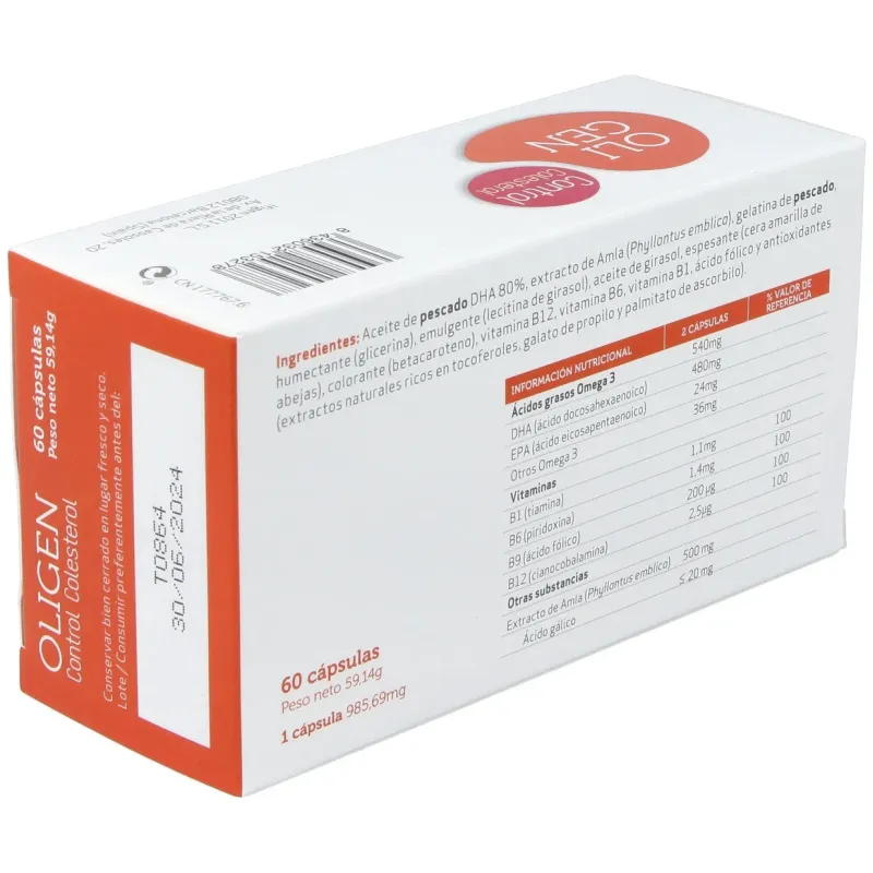 Ifigen oligen control colesterol dha 80% 60caps | Farmacia Barata