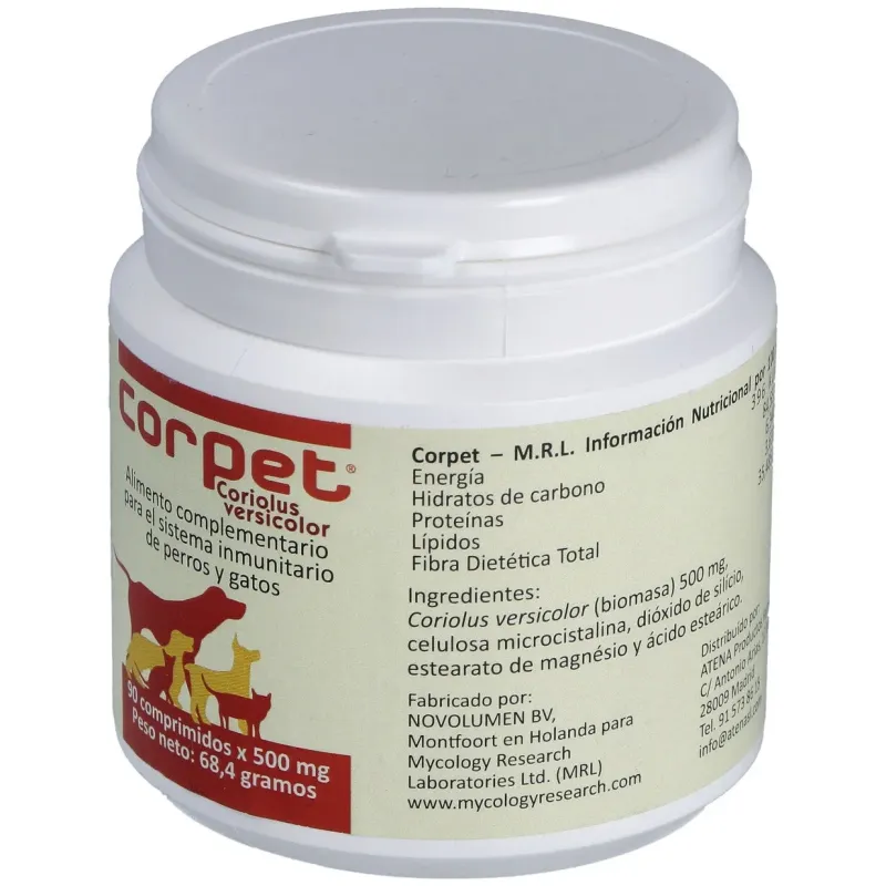 Corpet para sistema inmunitario de animales 90comp | Farmacia Barata