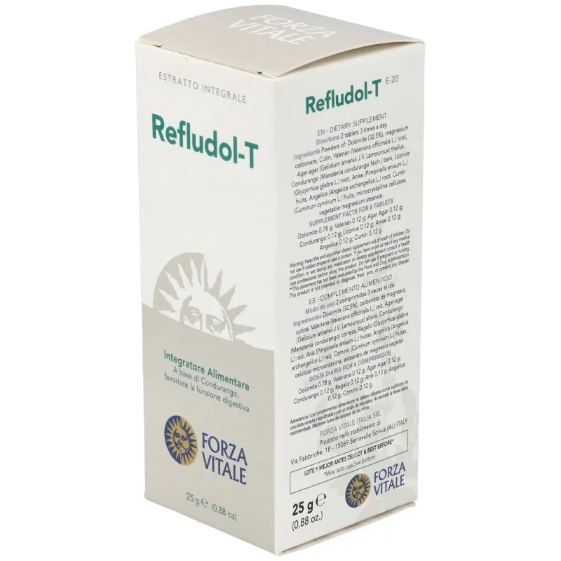 Refludol (dolomite composta) 25gr.comprimidos | Farmacia Barata