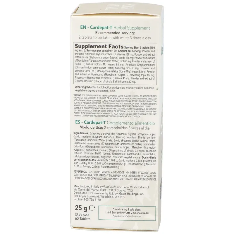 Cardepat-t carciofo composto hepatico 25gr.comp. | Farmacia Barata Cardepat-t carciofo composto hepatico 25gr.comp. | Farmacia Barata