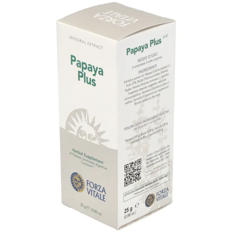 Papaya plus 25gr.comprimidos | Farmacia Barata