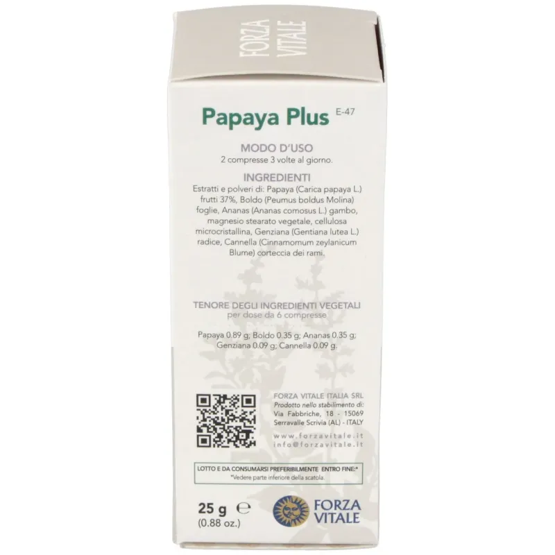 Papaya plus 25gr.comprimidos | Farmacia Barata