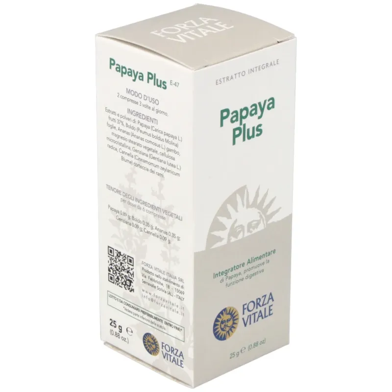 Papaya plus 25gr.comprimidos | Farmacia Barata