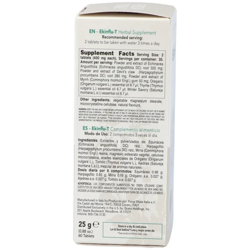 Ekinflu-t defensas 25gr.comprimidos | Farmacia Barata