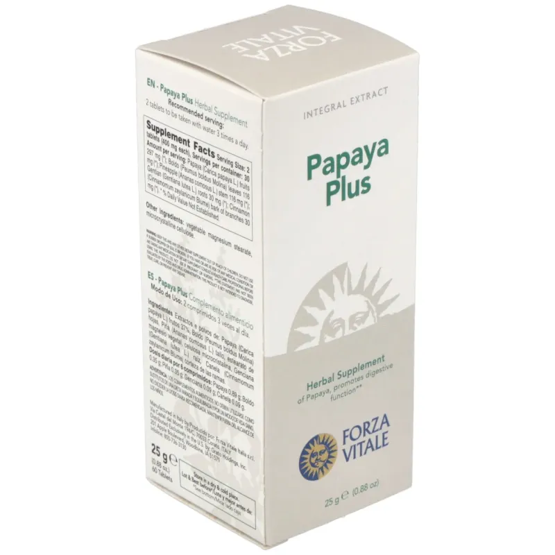 Papaya plus 25gr.comprimidos | Farmacia Barata