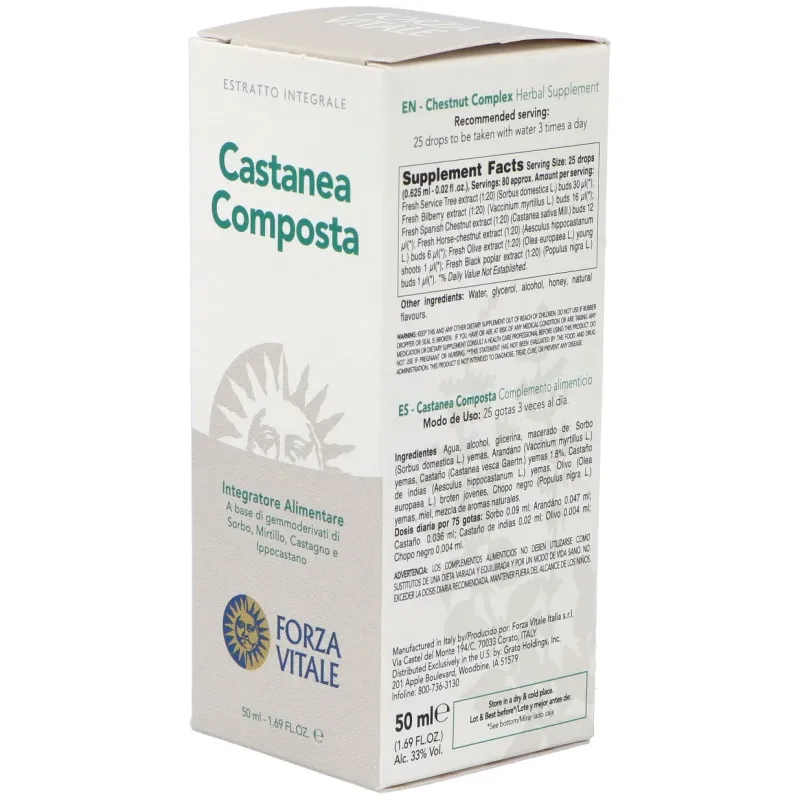 Castanea composta extracto 50ml. | Farmacia Barata