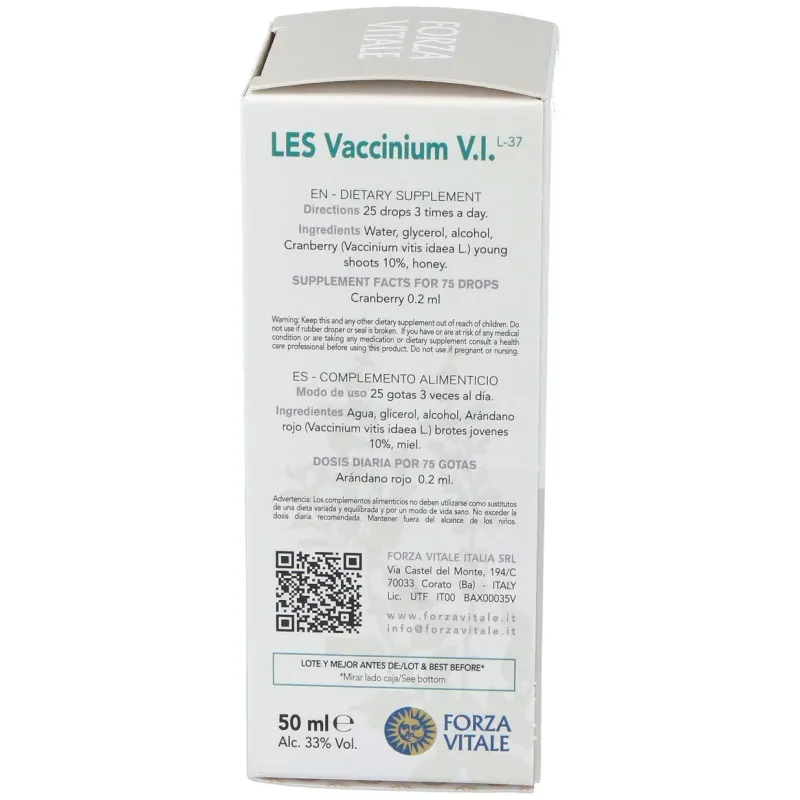 Les vaccinium vitis idaea arandano rojo 50ml. | Farmacia Barata