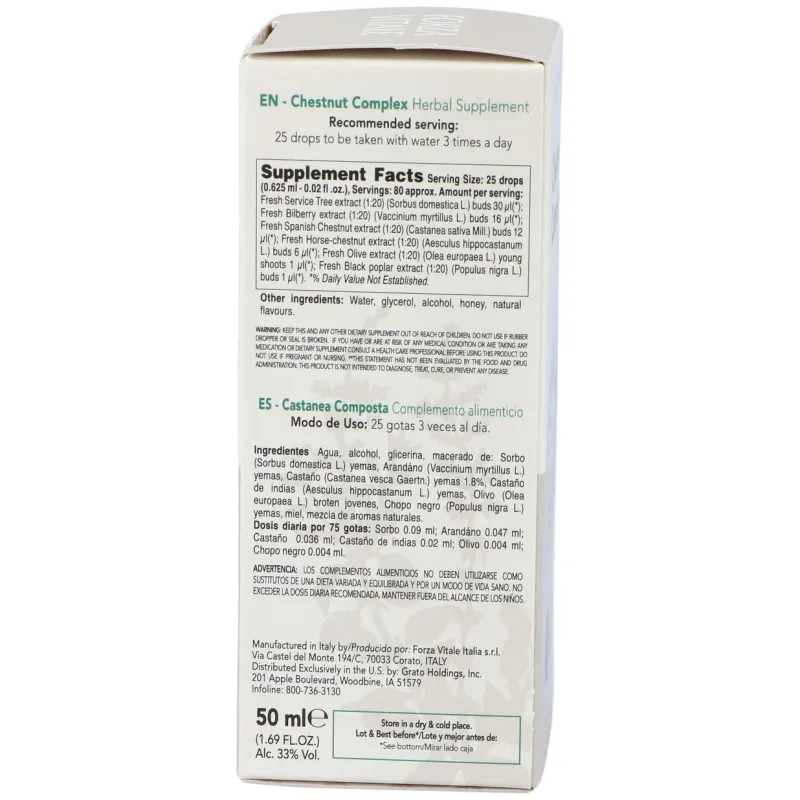 Castanea composta extracto 50ml. | Farmacia Barata