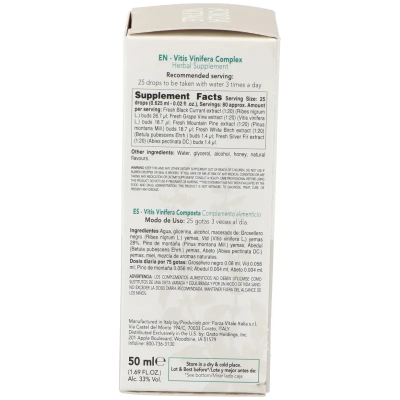 Vitis vinifera composta extracto 50ml. | Farmacia Barata