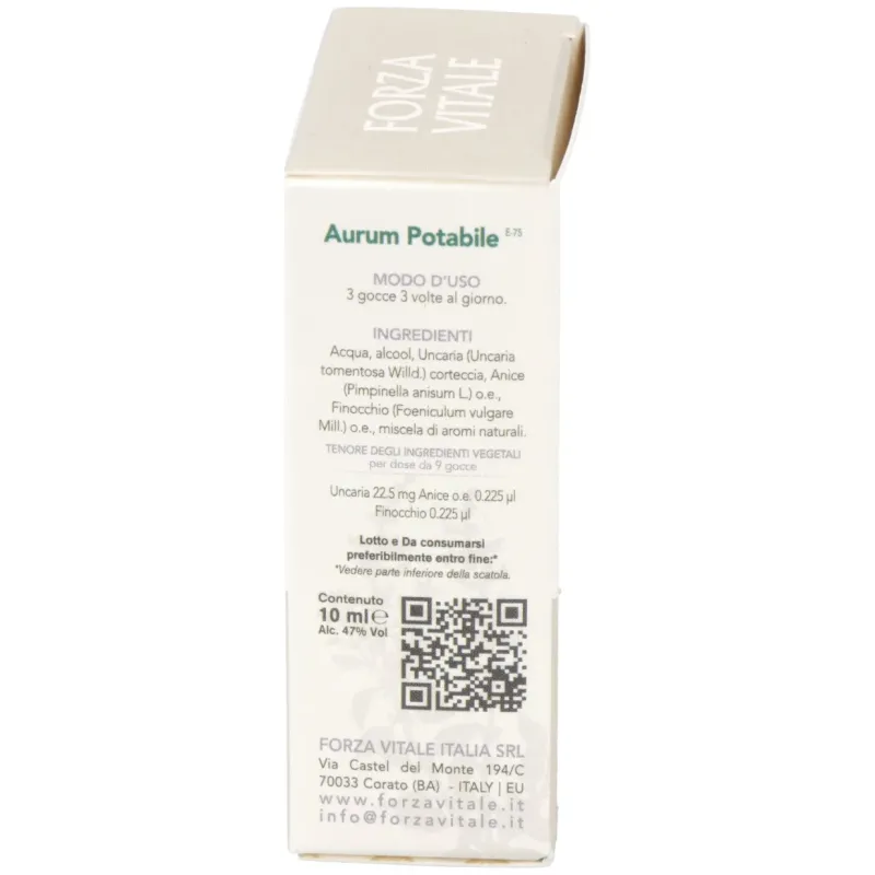 Aurum potable (oro) metal espagirico 10ml. | Farmacia Barata