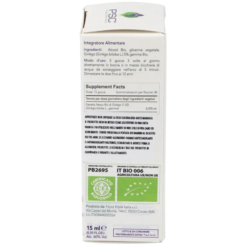 Psc ginkgo biloba 15ml. | Farmacia Barata