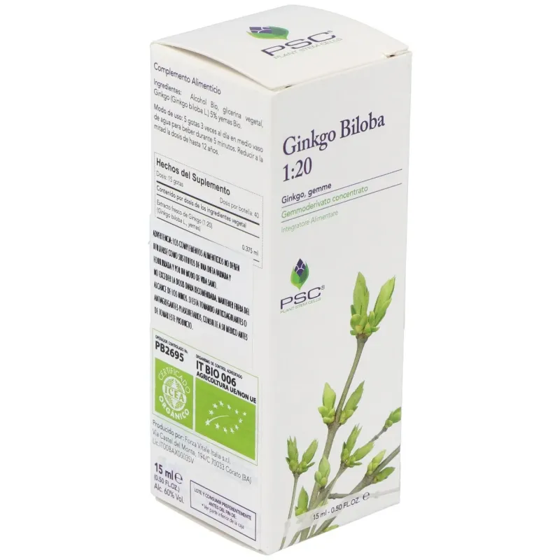 Psc ginkgo biloba 15ml. | Farmacia Barata