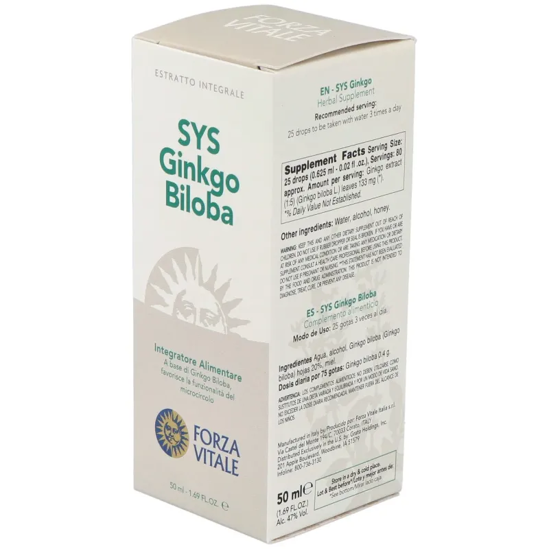 Sys.ginkgo biloba 50ml. | Farmacia Barata