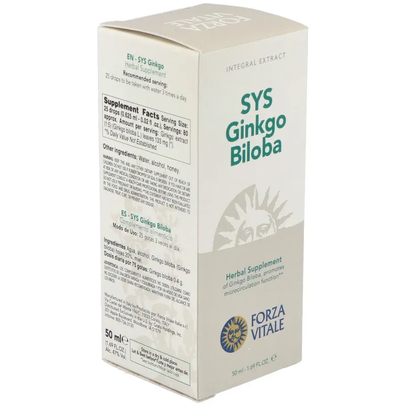 Sys.ginkgo biloba 50ml. | Farmacia Barata