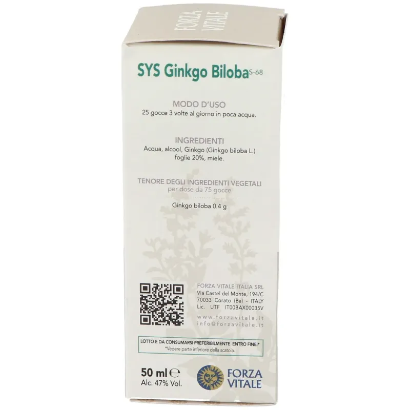 Sys.ginkgo biloba 50ml. | Farmacia Barata