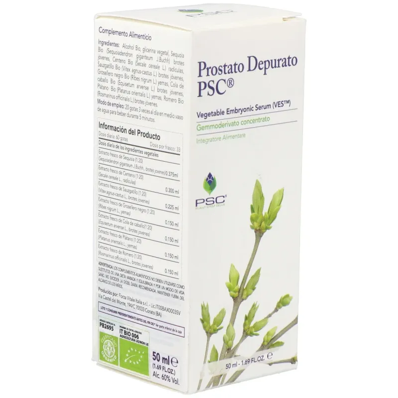 Psc prostato depurato 50ml. | Farmacia Barata