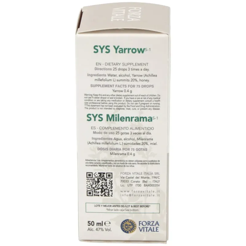 Sys.achillea 50ml. | Farmacia Barata