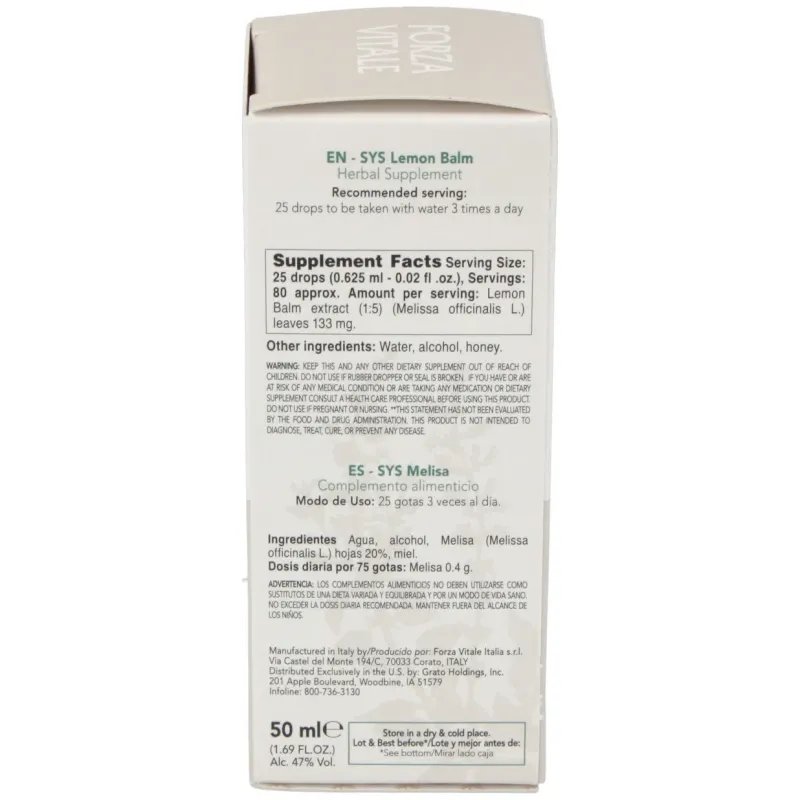 Sys.melisa 50ml. | Farmacia Barata