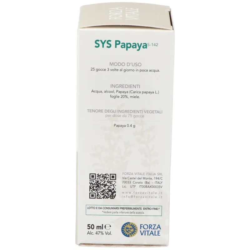Sys.papaya 50ml. | Farmacia Barata