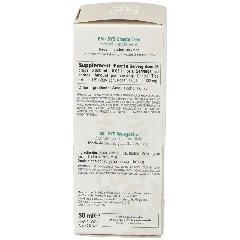 Sys.agnocasto 50ml. | Farmacia Barata