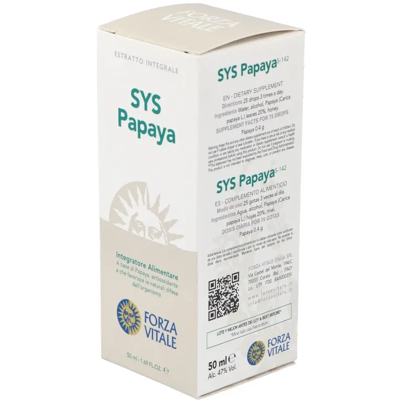 Sys.papaya 50ml. | Farmacia Barata