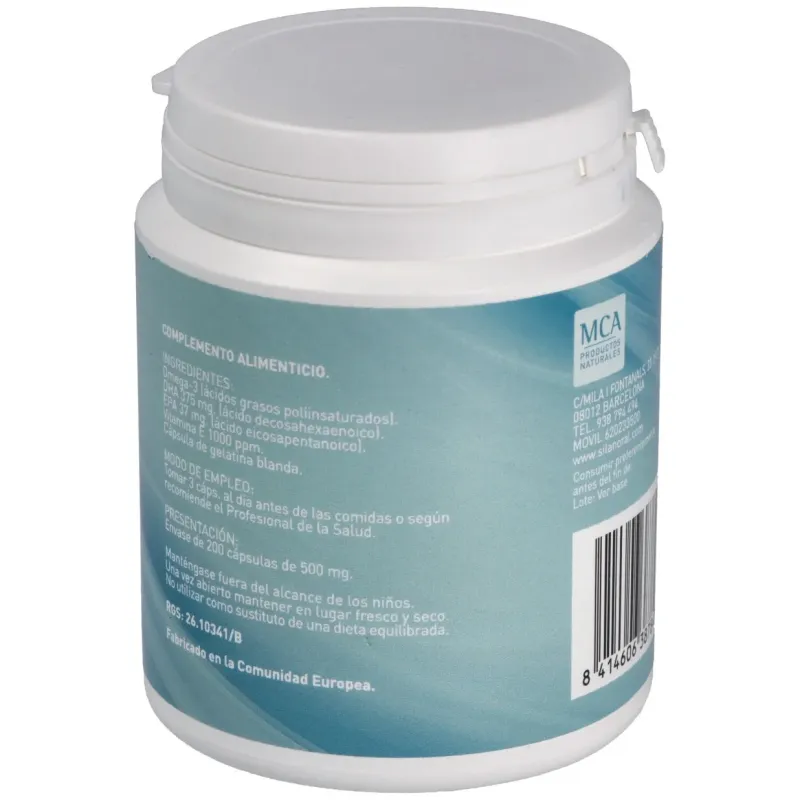 Mca productos naturales omega 3 375 200cap | Farmacia Barata