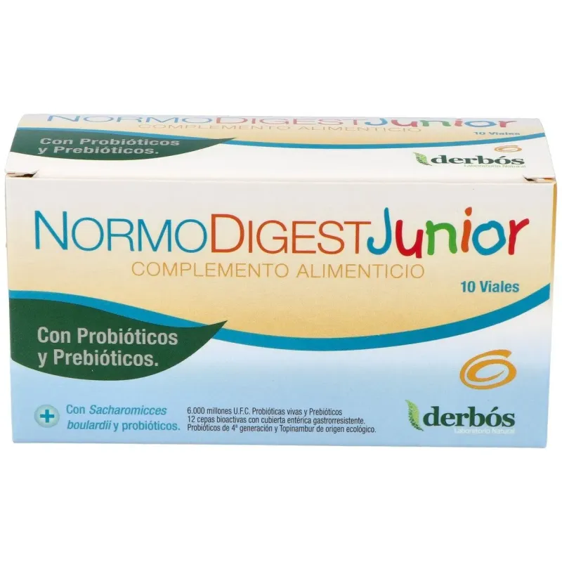 Derbos normodigest junior 10 viales | Farmacia Barata