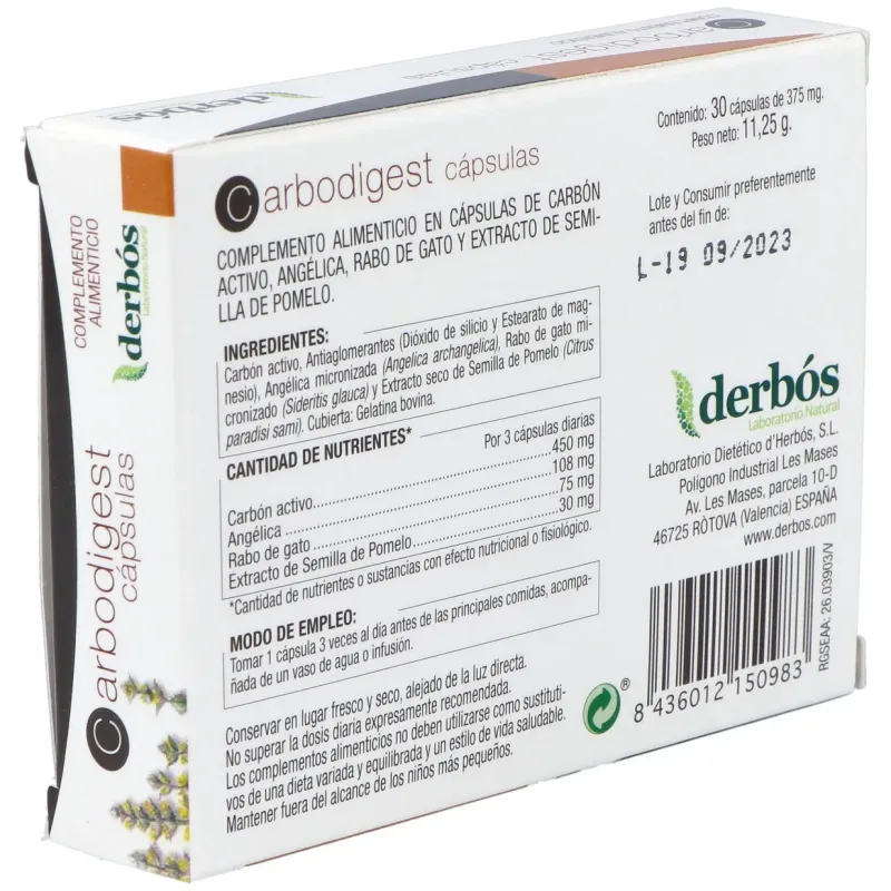 Derbos carbodigest 30cáps | Farmacia Barata Derbos carbodigest 30cáps | Farmacia Barata
