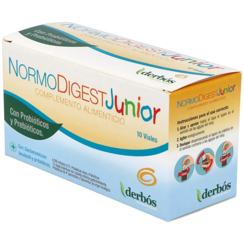 Derbos normodigest junior 10 viales | Farmacia Barata