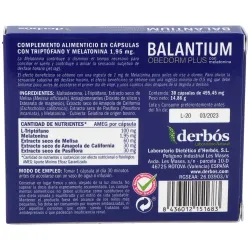 Balantium obedorm plus 30cap. | Farmacia Barata