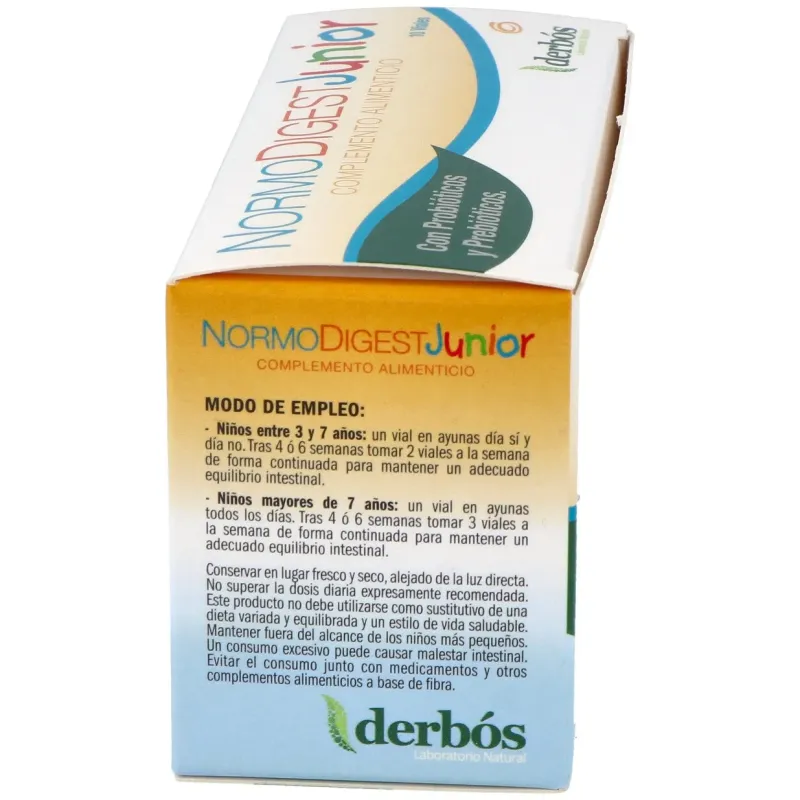 Derbos normodigest junior 10 viales | Farmacia Barata