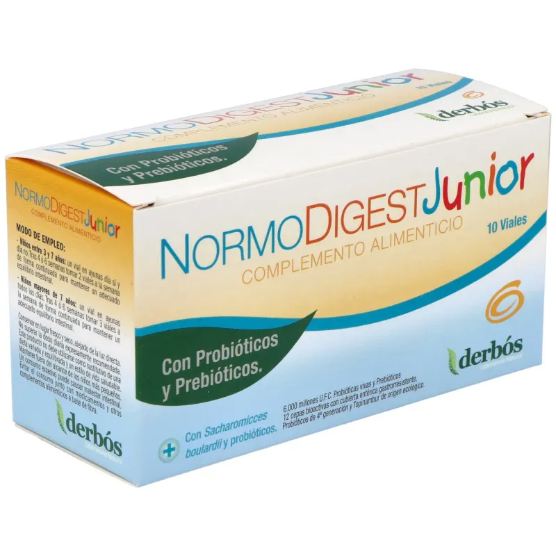 Derbos normodigest junior 10 viales | Farmacia Barata
