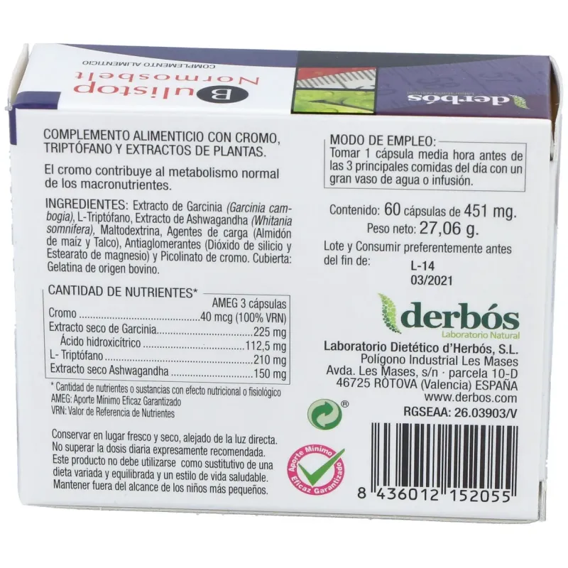 Bulistop 60cap. | Farmacia Barata