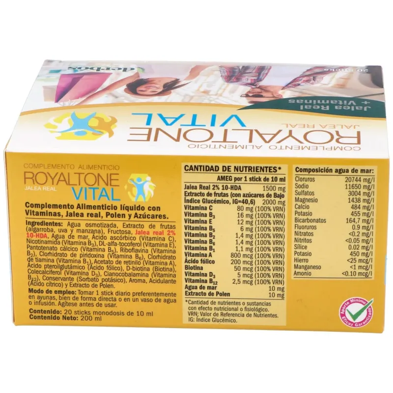 Derbos royaltone vital 20sticks | Farmacia Barata