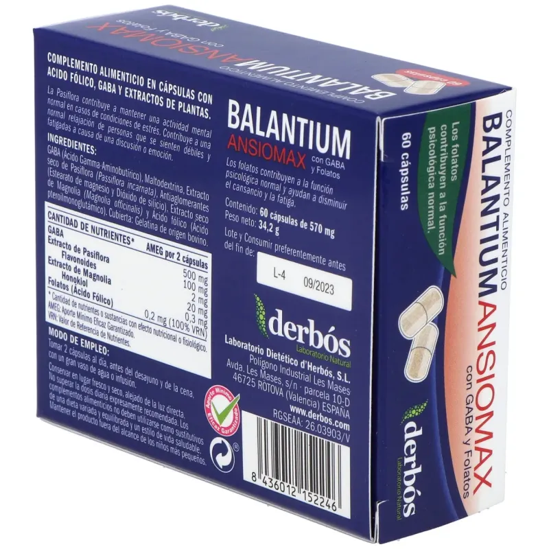 Derbos balantium ansomax 60caps | Farmacia Barata Derbos balantium ansomax 60caps | Farmacia Barata