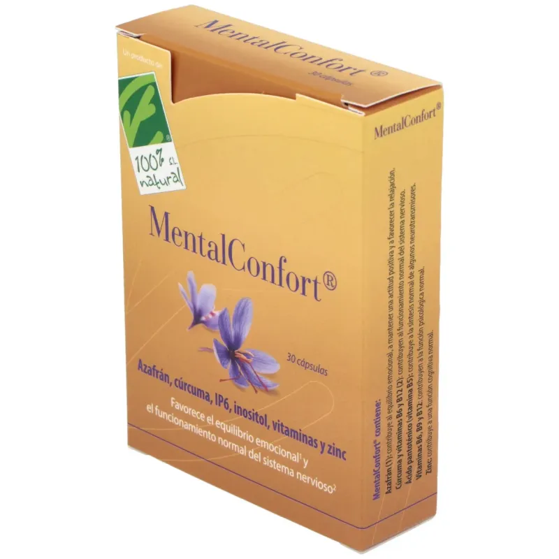 100% natural mentalconfort 30cáps | Farmacia Barata