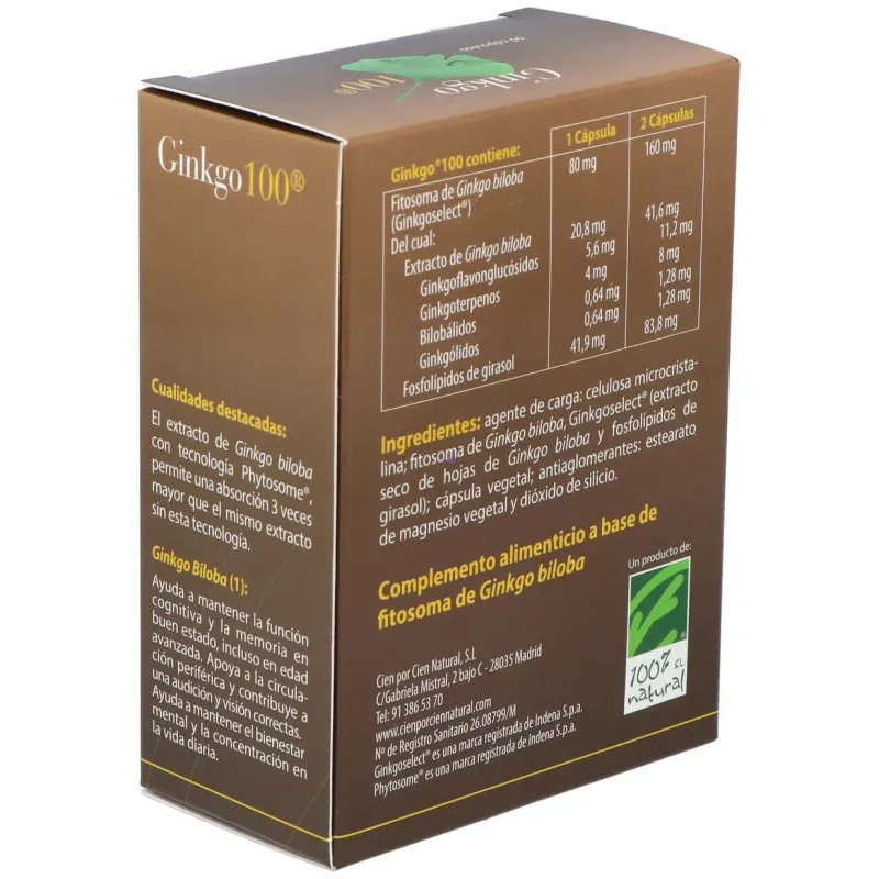 100% natural ginkgo 60cáps | Farmacia Barata 100% natural ginkgo 60cáps | Farmacia Barata