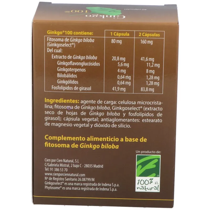 100% natural ginkgo 60cáps | Farmacia Barata 100% natural ginkgo 60cáps | Farmacia Barata