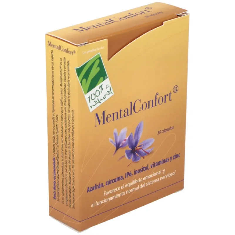 100% natural mentalconfort 30cáps | Farmacia Barata