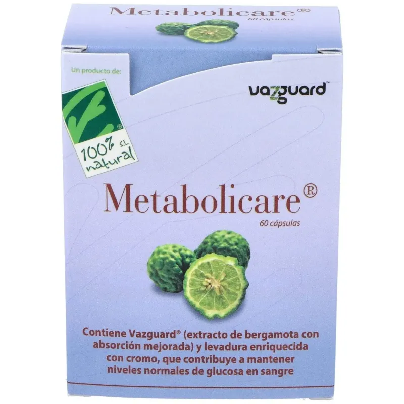 100% natural metabolicare 60caps | Farmacia Barata