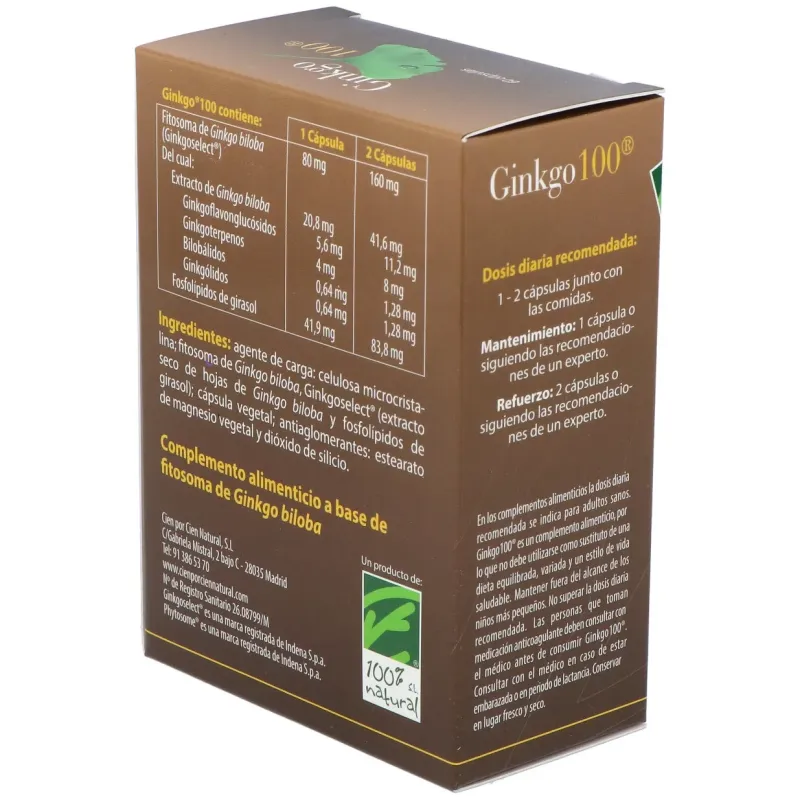 100% natural ginkgo 60cáps | Farmacia Barata 100% natural ginkgo 60cáps | Farmacia Barata