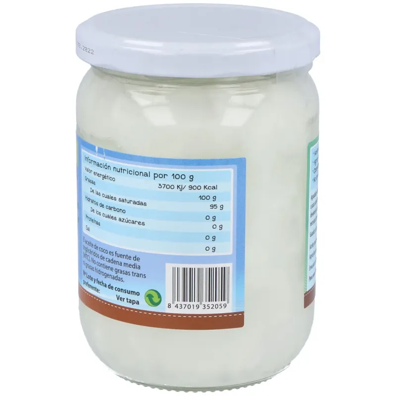 Aceite de coco 500ml. | Farmacia Barata