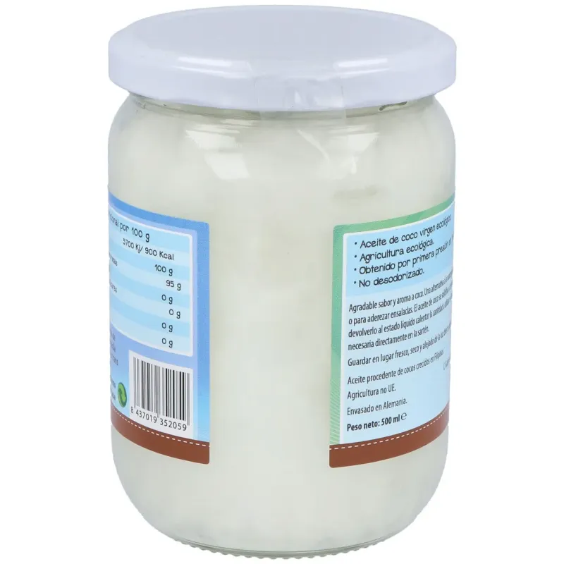 Aceite de coco 500ml. | Farmacia Barata