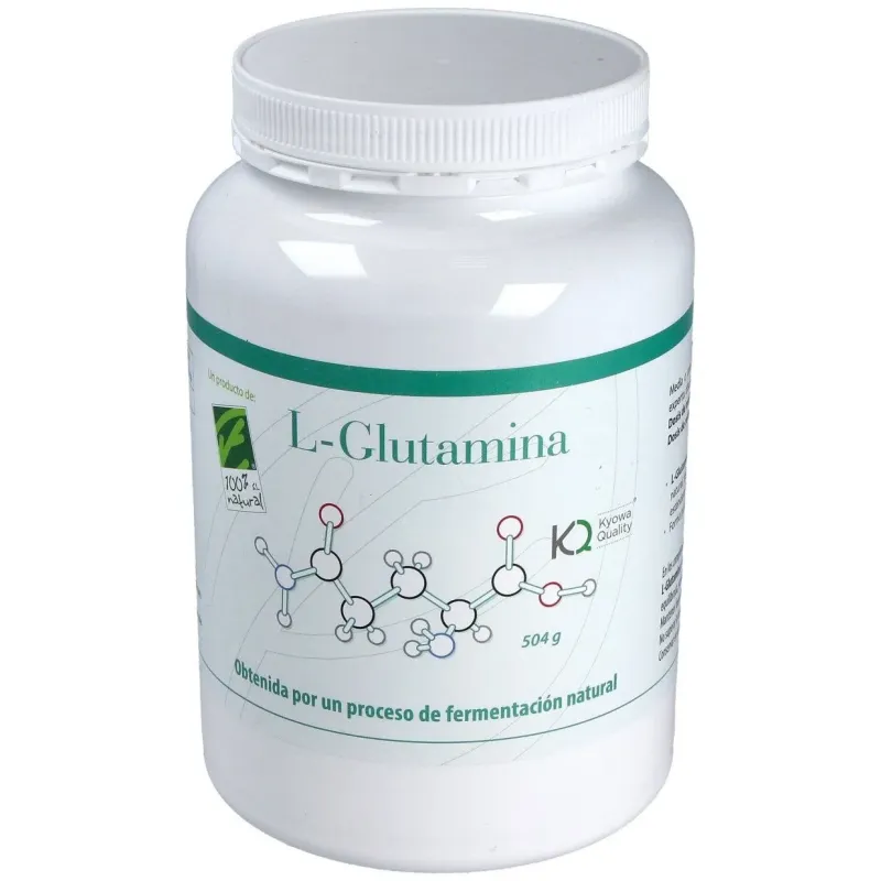 100% natural l glutamina 504g | Farmacia Barata